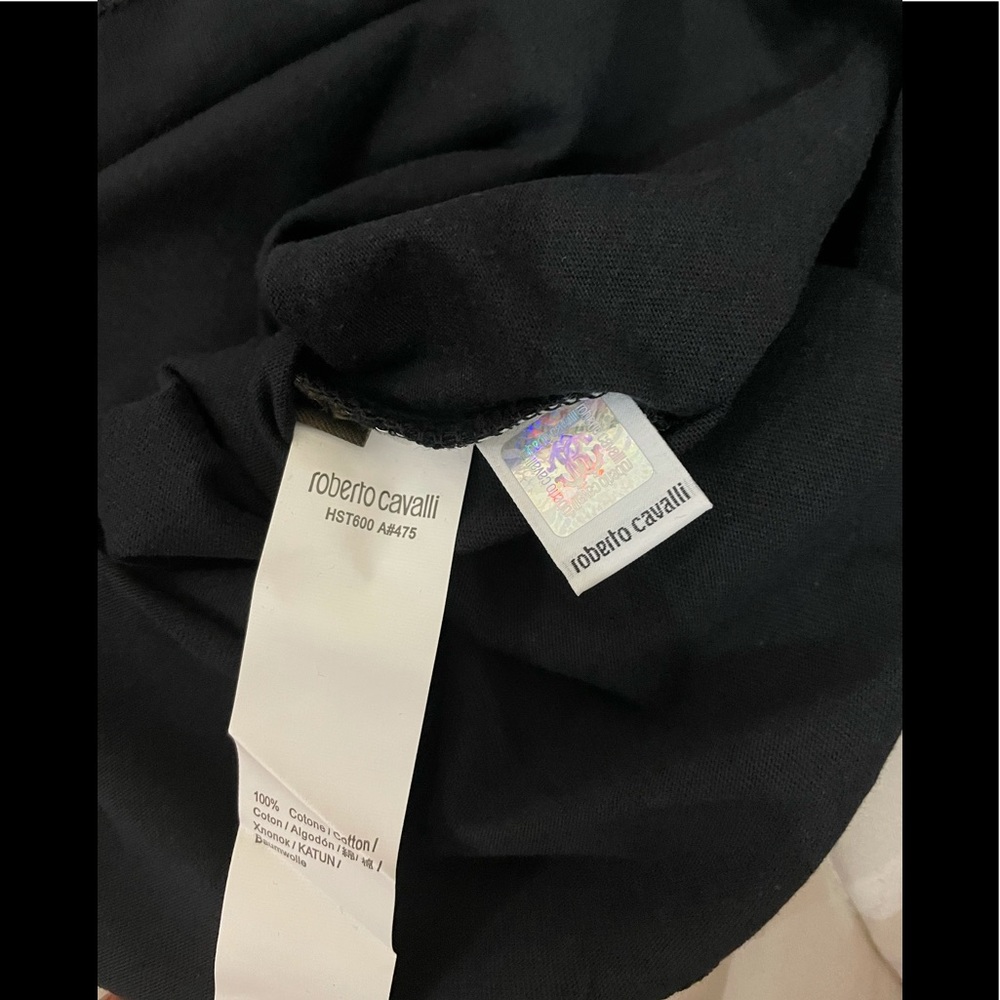 Roberto Cavalli Tiger Graphic Crew Neck T-Shirt Xl - Picture 7 of 7